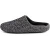 imageULTRAIDEAS Mens Comfy Memory Foam Slippers Indoor House Slippers for Men NonSlipGreyBlack