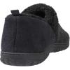 imageULTRAIDEAS Mens Cozy Memory Foam Slippers with Warm Fleece Lining WoolLike Blend Micro Suede House Shoes with Indoor Outdoor Rubber SoleDark Grey