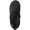 imageULTRAIDEAS Mens Cozy Memory Foam Slippers with Warm Fleece Lining WoolLike Blend Micro Suede House Shoes with Indoor Outdoor Rubber SoleDark Grey