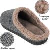 imageULTRAIDEAS Mens Fuzzy Winter Suede Slippers Memory Foam Indoor and OutdoorGrey