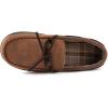 imageULTRAIDEAS Mens Luke Microsuede Moccasin Slippers with Tie Indoor OutdoorCamel