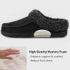 imageULTRAIDEAS Mens Nealon Moccasin Clog Slipper Slip on IndoorOutdoor House ShoesBlack