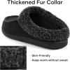 imageULTRAIDEAS Mens Nealon Moccasin Clog Slipper Slip on IndoorOutdoor House ShoesBlack