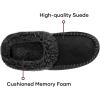 imageULTRAIDEAS Mens Nealon Moccasin Clog Slipper Slip on IndoorOutdoor House ShoesBlack