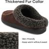 imageULTRAIDEAS Mens Nealon Moccasin Clog Slipper Slip on IndoorOutdoor House ShoesCoffee