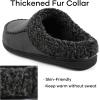 imageULTRAIDEAS Mens Nealon Moccasin Clog Slipper Slip on IndoorOutdoor House ShoesDark Grey