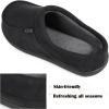 imageULTRAIDEAS Mens Nealon Moccasin Clog Slipper Slip on IndoorOutdoor House ShoesSuede Black