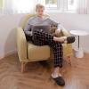 imageULTRAIDEAS Mens Slip On Slippers Sherpa Lined House Shoes with Memory Foam for Indoor Outdoor Machine WashableLimonite