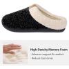 imageULTRAIDEAS Mens Slip On Slippers Sherpa Lined House Shoes with Memory Foam for Indoor Outdoor Machine WashableSpace Black