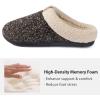 imageULTRAIDEAS Mens Slip On Slippers Sherpa Lined House Shoes with Memory Foam for Indoor Outdoor Machine WashableUpgrade Brown