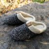 imageULTRAIDEAS Mens Slip On Slippers Sherpa Lined House Shoes with Memory Foam for Indoor Outdoor Machine WashableUpgrade Grey