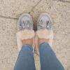 imageULTRAIDEAS Moccasins Women Slippers with Faux Fur Lining Microsuede House Shoes with Memory Foam and Nonslip Rubber Sole for Indoor and Outdoor