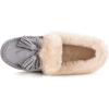 imageULTRAIDEAS Moccasins Women Slippers with Faux Fur Lining Microsuede House Shoes with Memory Foam and Nonslip Rubber Sole for Indoor and Outdoor