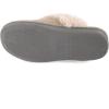 imageULTRAIDEAS Womens Comfy VRim Collar Knitted Scuff Slippers Ladies Fuzzy SlipOn House Slippers with NonSlip Rubber Sole