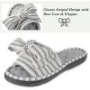 imageULTRAIDEAS Womens Eurytides Slide Slippers Memory Foam House ShoesLight Grey