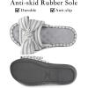 imageULTRAIDEAS Womens Eurytides Slide Slippers Memory Foam House ShoesLight Grey