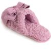 imageULTRAIDEAS Womens Fuzzy Slippers with Bow and Memory Foam Ladies Cute Slipon House Slippers for Indoor UsePurple