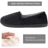 imageULTRAIDEAS Womens Grace Closed Back Slippers Memory Foam Loafer House Shoes with Rubber SoleBlack