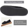 imageULTRAIDEAS Womens Grace Closed Back Slippers Memory Foam Loafer House Shoes with Rubber SoleBlack