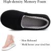 imageULTRAIDEAS Womens Grace Closed Back Slippers Memory Foam Loafer House Shoes with Rubber SoleBlackGrey