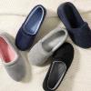 imageULTRAIDEAS Womens Grace Closed Back Slippers Memory Foam Loafer House Shoes with Rubber SoleBlue