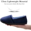 imageULTRAIDEAS Womens Grace Closed Back Slippers Memory Foam Loafer House Shoes with Rubber SoleNavy