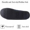 imageULTRAIDEAS Womens Grace Closed Back Slippers Memory Foam Loafer House Shoes with Rubber SoleNavy