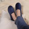 imageULTRAIDEAS Womens Grace Closed Back Slippers Memory Foam Loafer House Shoes with Rubber SoleNavy