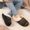 imageULTRAIDEAS Womens Indoor Bedroom Slipper with Memory Foam Gift for Women WoolLike House Shoe with AntiSkid Rubber Sole for LadiesFairisle