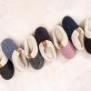 imageULTRAIDEAS Womens Indoor Bedroom Slipper with Memory Foam Gift for Women WoolLike House Shoe with AntiSkid Rubber Sole for LadiesGrey