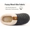 imageULTRAIDEAS Womens Indoor Bedroom Slipper with Memory Foam Gift for Women WoolLike House Shoe with AntiSkid Rubber Sole for LadiesKnit Grey