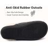imageULTRAIDEAS Womens Indoor Bedroom Slipper with Memory Foam Gift for Women WoolLike House Shoe with AntiSkid Rubber Sole for LadiesKnit Grey