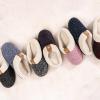 imageULTRAIDEAS Womens Indoor Bedroom Slipper with Memory Foam Gift for Women WoolLike House Shoe with AntiSkid Rubber Sole for LadiesPurple
