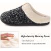 imageULTRAIDEAS Womens Indoor Bedroom Slipper with Memory Foam Gift for Women WoolLike House Shoe with AntiSkid Rubber Sole for LadiesSleet