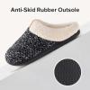 imageULTRAIDEAS Womens Indoor Bedroom Slipper with Memory Foam Gift for Women WoolLike House Shoe with AntiSkid Rubber Sole for LadiesSleet