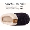 imageULTRAIDEAS Womens Indoor Bedroom Slipper with Memory Foam Gift for Women WoolLike House Shoe with AntiSkid Rubber Sole for LadiesViolet
