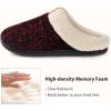 imageULTRAIDEAS Womens Indoor Bedroom Slipper with Memory Foam Gift for Women WoolLike House Shoe with AntiSkid Rubber Sole for LadiesWine