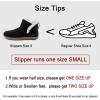 imageULTRAIDEAS Womens Indoor Loafer House Slippers with Memory Foam Ladies Warm Closed Back House Shoes with NonSlip Outdoor Rubber Sole Dark Black Size 8
