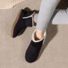 imageULTRAIDEAS Womens Indoor Loafer House Slippers with Memory Foam Ladies Warm Closed Back House Shoes with NonSlip Outdoor Rubber Sole Dark Black Size 8