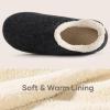 imageULTRAIDEAS Womens Indoor Loafer House Slippers with Memory Foam Ladies Warm Closed Back House Shoes with NonSlip Outdoor Rubber SoleBlack
