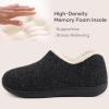 imageULTRAIDEAS Womens Indoor Loafer House Slippers with Memory Foam Ladies Warm Closed Back House Shoes with NonSlip Outdoor Rubber SoleBlack