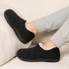 imageULTRAIDEAS Womens Indoor Loafer House Slippers with Memory Foam Ladies Warm Closed Back House Shoes with NonSlip Outdoor Rubber SoleBlack
