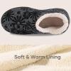 imageULTRAIDEAS Womens Indoor Loafer House Slippers with Memory Foam Ladies Warm Closed Back House Shoes with NonSlip Outdoor Rubber SoleBlack Grey Size 10