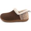 imageULTRAIDEAS Womens Indoor Loafer House Slippers with Memory Foam Ladies Warm Closed Back House Shoes with NonSlip Outdoor Rubber SoleBrown