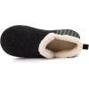 imageULTRAIDEAS Womens Indoor Loafer House Slippers with Memory Foam Ladies Warm Closed Back House Shoes with NonSlip Outdoor Rubber SoleCarbon Black