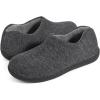 imageULTRAIDEAS Womens Indoor Loafer House Slippers with Memory Foam Ladies Warm Closed Back House Shoes with NonSlip Outdoor Rubber SoleDark Grey