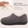 imageULTRAIDEAS Womens Indoor Loafer House Slippers with Memory Foam Ladies Warm Closed Back House Shoes with NonSlip Outdoor Rubber SoleGrey