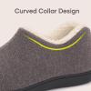 imageULTRAIDEAS Womens Indoor Loafer House Slippers with Memory Foam Ladies Warm Closed Back House Shoes with NonSlip Outdoor Rubber SoleGrey