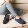 imageULTRAIDEAS Womens Indoor Loafer House Slippers with Memory Foam Ladies Warm Closed Back House Shoes with NonSlip Outdoor Rubber SoleNavy Blue