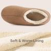 imageULTRAIDEAS Womens Indoor Loafer House Slippers with Memory Foam Ladies Warm Closed Back House Shoes with NonSlip Outdoor Rubber SoleSand